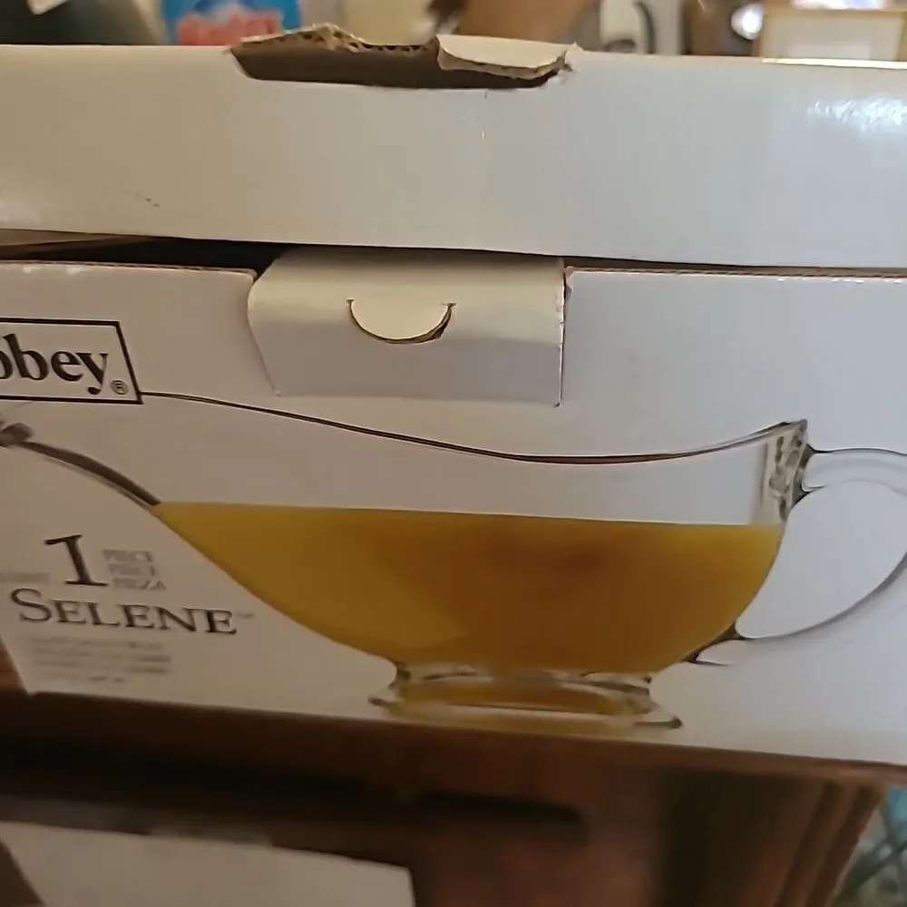 Crisa Libbey Glass Gravy Boat